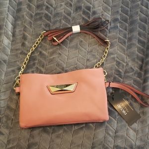 Nicole Miller mauve pink crossbody/shoulderbag